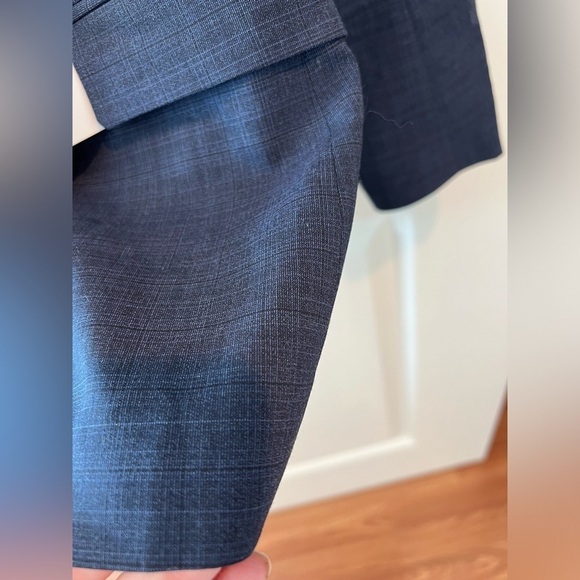 Eleventy Femme Wool Blend Double Breasted Suit Jacket Size US 2 - Picture 5 of 16